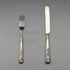 1890 British antique sterling silver dessert cutlery pair 67g Walker & Hall
